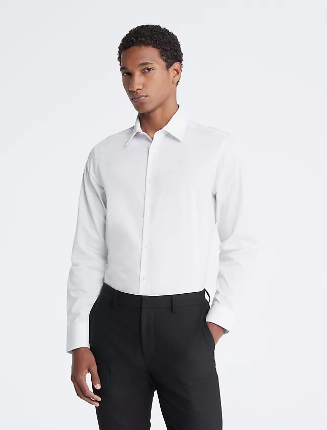 Cotton Herringbone Slim Fit Dress Shirt Cotton Herringbone Slim Fit Dress Shirt