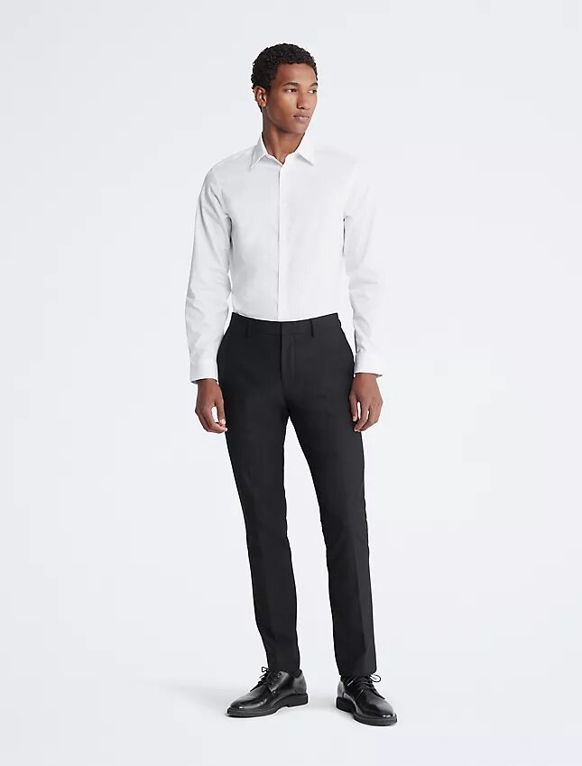 Cotton Herringbone Slim Fit Dress Shirt Cotton Herringbone Slim Fit Dress Shirt