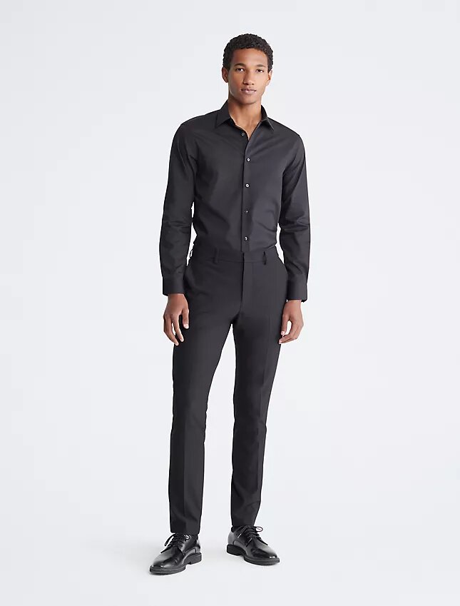 Cotton Herringbone Slim Fit Dress Shirt Cotton Herringbone Slim Fit Dress Shirt
