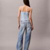 Cotton Linen Blend Denim Tank Top