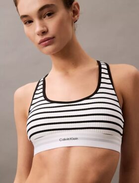 Cotton Modal Stretch Rib Lightly Lined Bralette