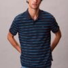 Cotton Pique Stripe Classic Polo Shirt Cotton Pique Stripe Classic Polo Shirt
