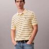 Cotton Pique Stripe Classic Polo Shirt Cotton Pique Stripe Classic Polo Shirt