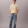 Cotton Pique Stripe Classic Polo Shirt Cotton Pique Stripe Classic Polo Shirt