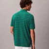 Cotton Pique Stripe Classic Polo Shirt
