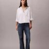 Cotton Poplin Boxy Button-Down Shirt Cotton Poplin Boxy Button-Down Shirt