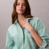 Cotton Poplin Cropped Sleep Shirt Cotton Poplin Cropped Sleep Shirt