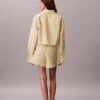 Cotton Poplin Cropped Sleep Shirt Cotton Poplin Cropped Sleep Shirt