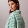 Cotton Poplin Cropped Sleep Shirt Cotton Poplin Cropped Sleep Shirt