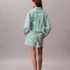 Cotton Poplin Cropped Sleep Shirt Cotton Poplin Cropped Sleep Shirt