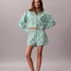 Cotton Poplin Cropped Sleep Shirt Cotton Poplin Cropped Sleep Shirt