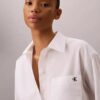 Cotton Poplin Emblem Logo Jacquard Shirt