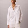 Cotton Poplin Emblem Logo Jacquard Shirt