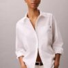 Cotton Poplin Emblem Logo Jacquard Shirt