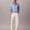 Cotton Poplin Emblem Logo Stripe Button-Down Shirt Cotton Poplin Emblem Logo Stripe Button-Down Shirt