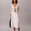 Cotton Poplin Midi Skirt