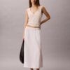 Cotton Poplin Midi Skirt