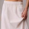 Cotton Poplin Midi Skirt