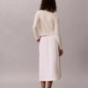 Cotton Poplin Midi Skirt