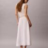 Cotton Poplin Midi Skirt
