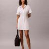 Cotton Poplin Mini Shirt Dress Cotton Poplin Mini Shirt Dress