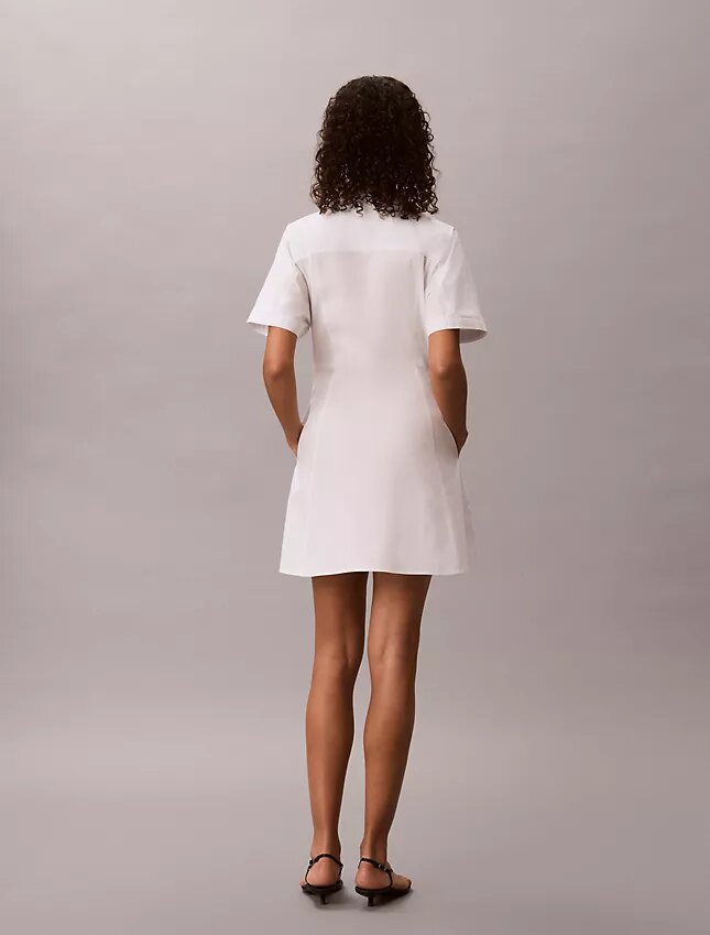 Cotton Poplin Mini Shirt Dress Cotton Poplin Mini Shirt Dress