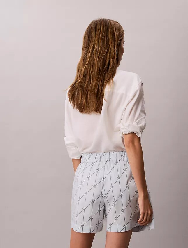 Cotton Poplin Printed Shorts Cotton Poplin Printed Shorts