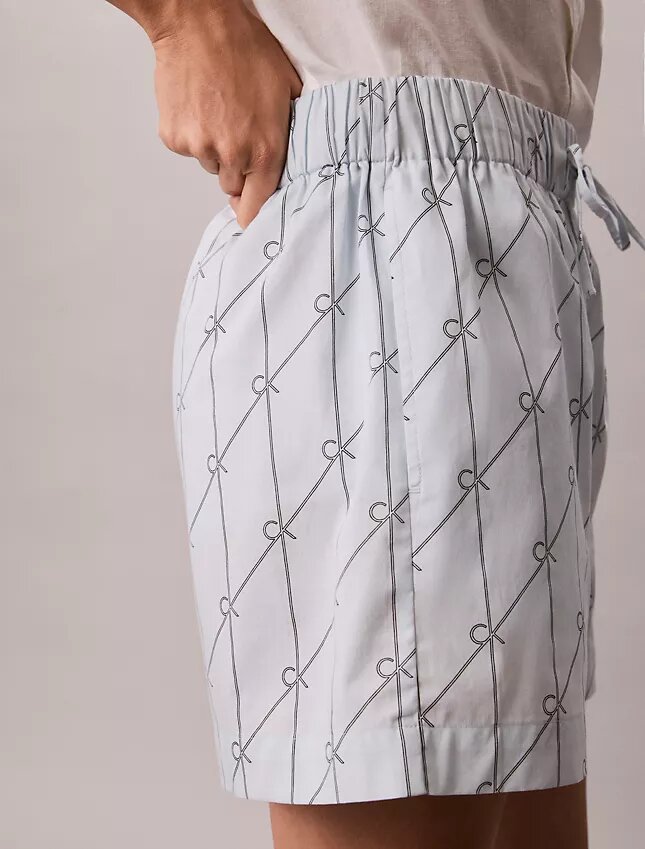 Cotton Poplin Printed Shorts Cotton Poplin Printed Shorts