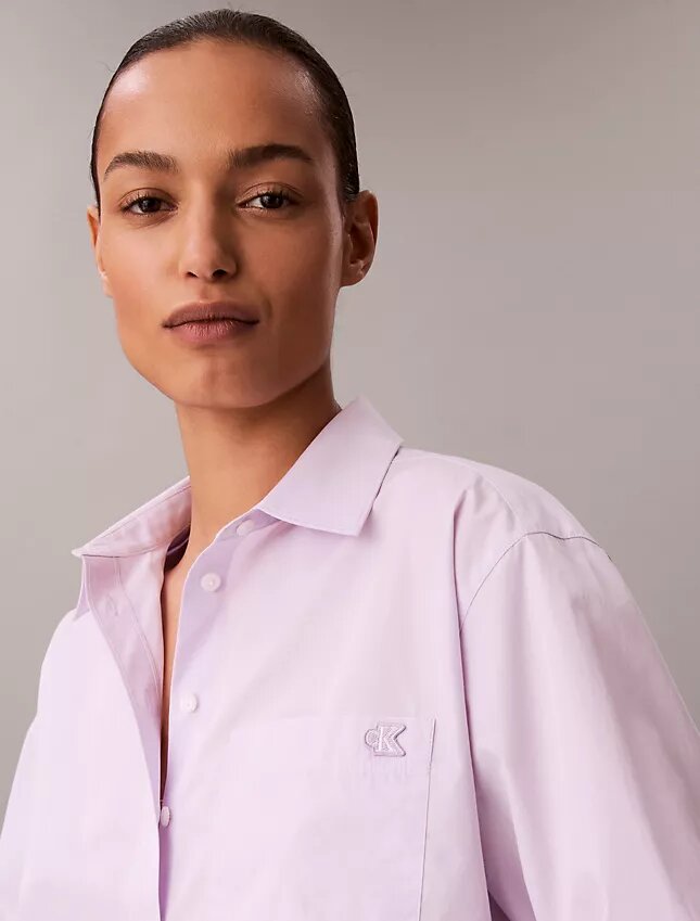 Cotton Poplin Relaxed Button-Down Shirt Cotton Poplin Relaxed Button-Down Shirt