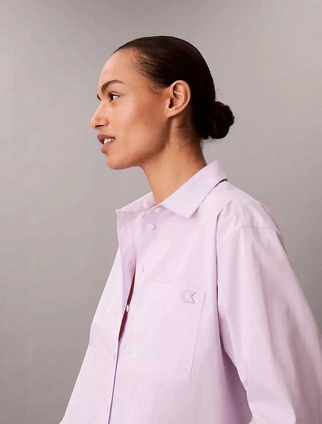 Cotton Poplin Relaxed Button-Down Shirt Cotton Poplin Relaxed Button-Down Shirt