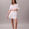 Cotton Poplin Relaxed Short Sleeve Sleep Shirt Cotton Poplin Relaxed Short Sleeve Sleep Shirt