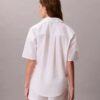 Cotton Poplin Relaxed Short Sleeve Sleep Shirt Cotton Poplin Relaxed Short Sleeve Sleep Shirt
