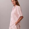 Cotton Poplin Relaxed Short Sleeve Sleep Shirt Cotton Poplin Relaxed Short Sleeve Sleep Shirt