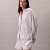 Cotton Poplin Relaxed Sleep Button-Down Shirt Cotton Poplin Relaxed Sleep Button-Down Shirt