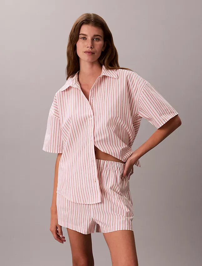Cotton Poplin Sleep Shorts Cotton Poplin Sleep Shorts
