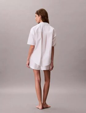 Cotton Poplin Sleep Shorts