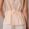 Cotton Poplin Sleeveless Blouse Cotton Poplin Sleeveless Blouse