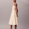 Cotton Poplin Sleeveless Midi Dress Cotton Poplin Sleeveless Midi Dress