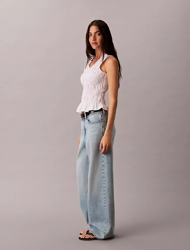 Cotton Poplin Sleeveless Top Cotton Poplin Sleeveless Top