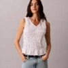 Cotton Poplin Sleeveless Top Cotton Poplin Sleeveless Top