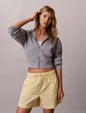 Cotton Poplin Stripe Boxer Shorts