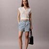 Cotton Poplin Stripe Shorts