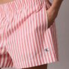 Cotton Poplin Stripe Shorts