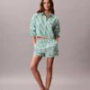 Cotton Poplin Track Sleep Shorts