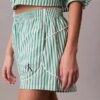 Cotton Poplin Track Sleep Shorts
