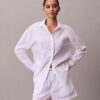 Cotton Poplin V-Day Sleep Shorts