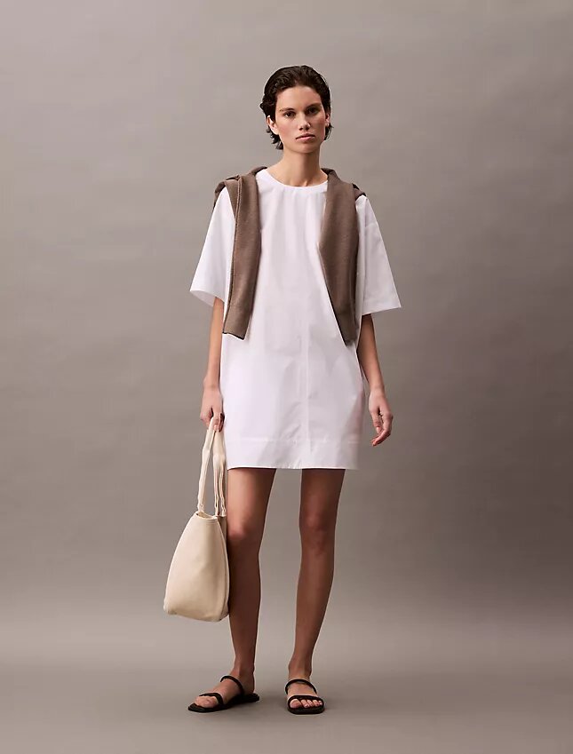 Cotton Relaxed Mini T-Shirt Dress Cotton Relaxed Mini T-Shirt Dress