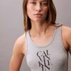 Cotton Rib Logo Graphic Mini Tank Dress Cotton Rib Logo Graphic Mini Tank Dress