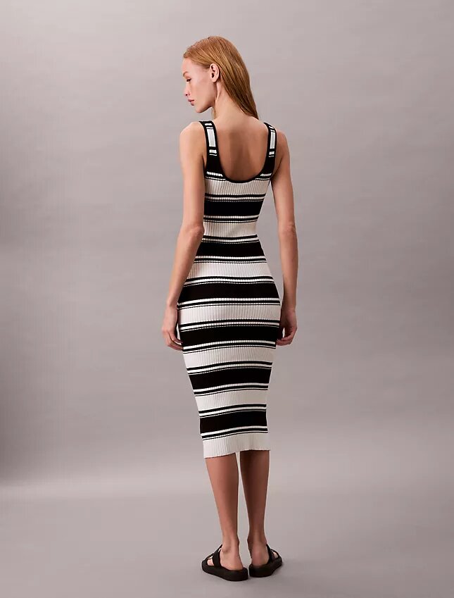 Cotton Rib Midi Tank Dress Cotton Rib Midi Tank Dress