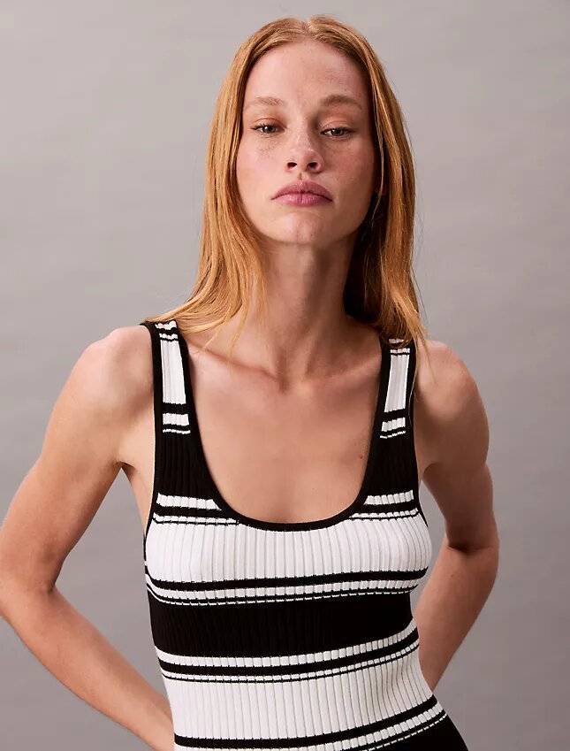 Cotton Rib Midi Tank Dress Cotton Rib Midi Tank Dress
